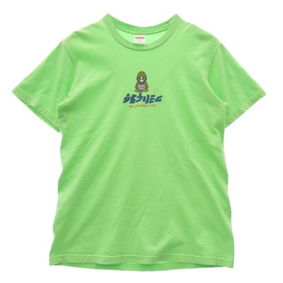 Supreme シュプリーム 22SS Alien Tee エイリアン クルーネック 半袖 Tシャツ ショートスリーブ カットソー ライトグリーン系 S【中古】