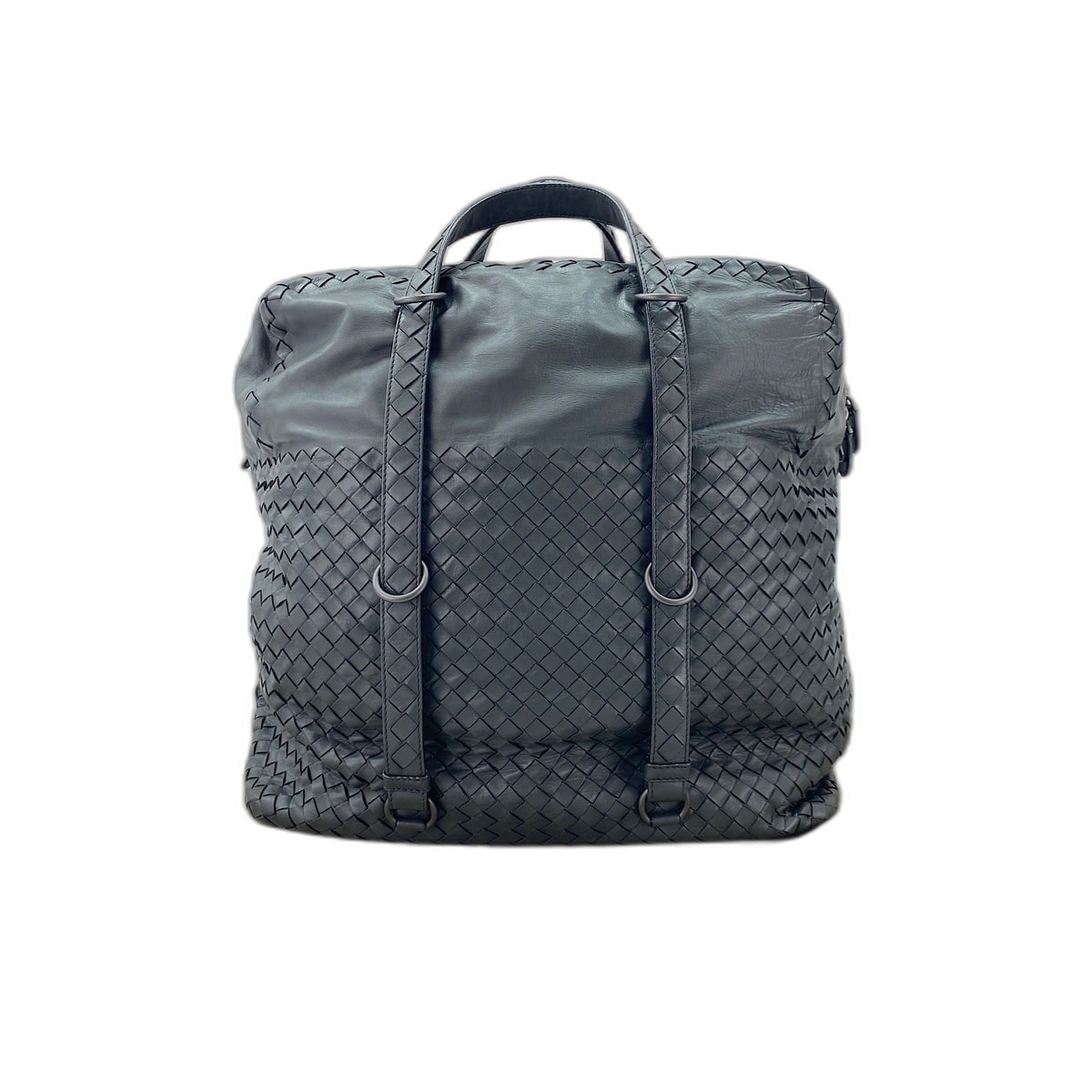 ボッテガヴェネタ BOTTEGAVENETA イントレチャート ショルダーバッグ レザー【中古】
