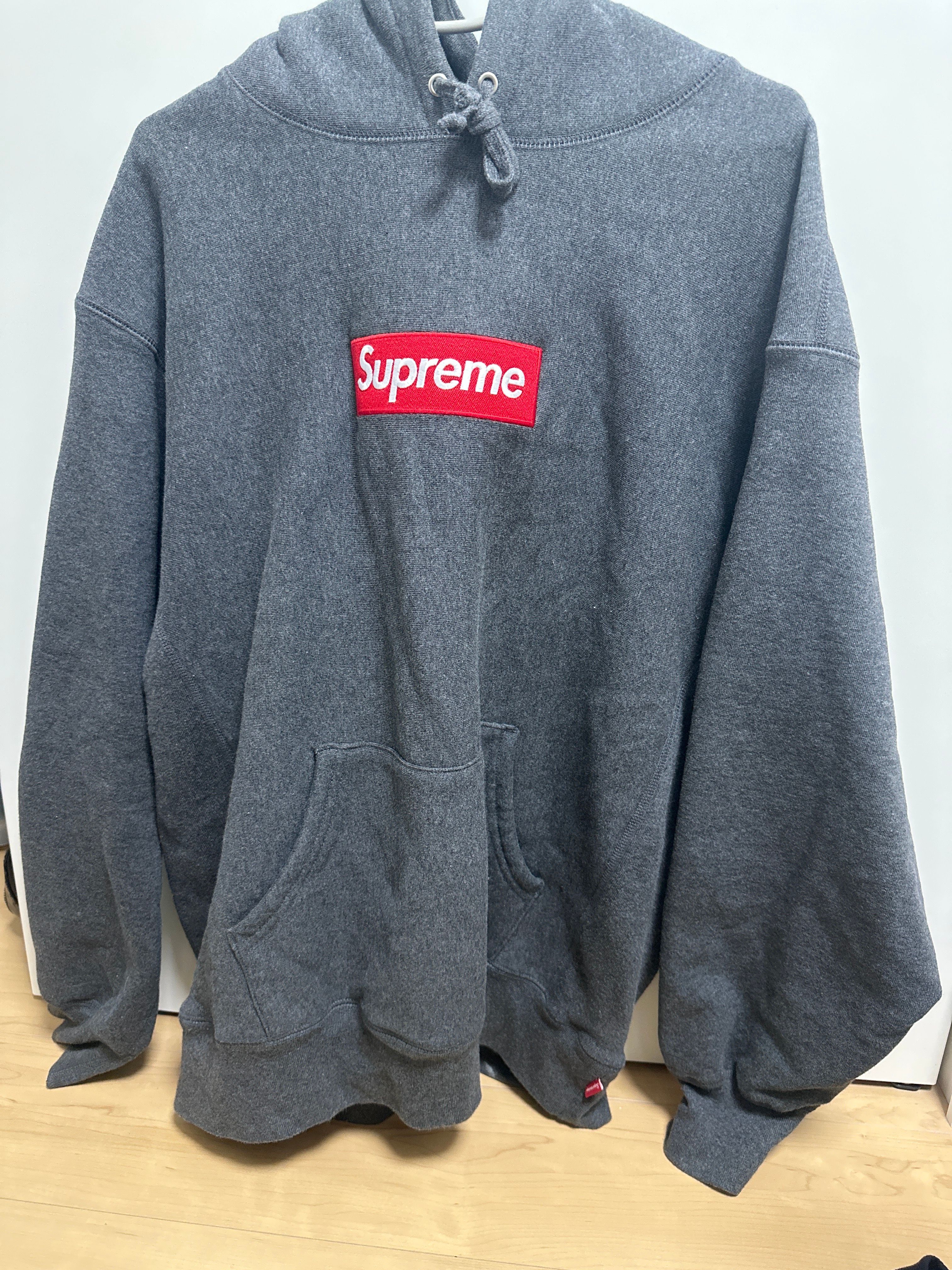 Supreme Box Logo Hooded Sweatshirt "Charcoal" (21FW)
