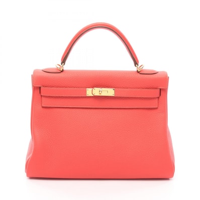 エルメス HERMES ケリー32 ローズジャイプール 2WAY 内縫い ハンドバッグ バッグ レザー トリヨンクレマンス ローズジャイプール □R刻印(2014年製造) レディース ピンク系 【中古】