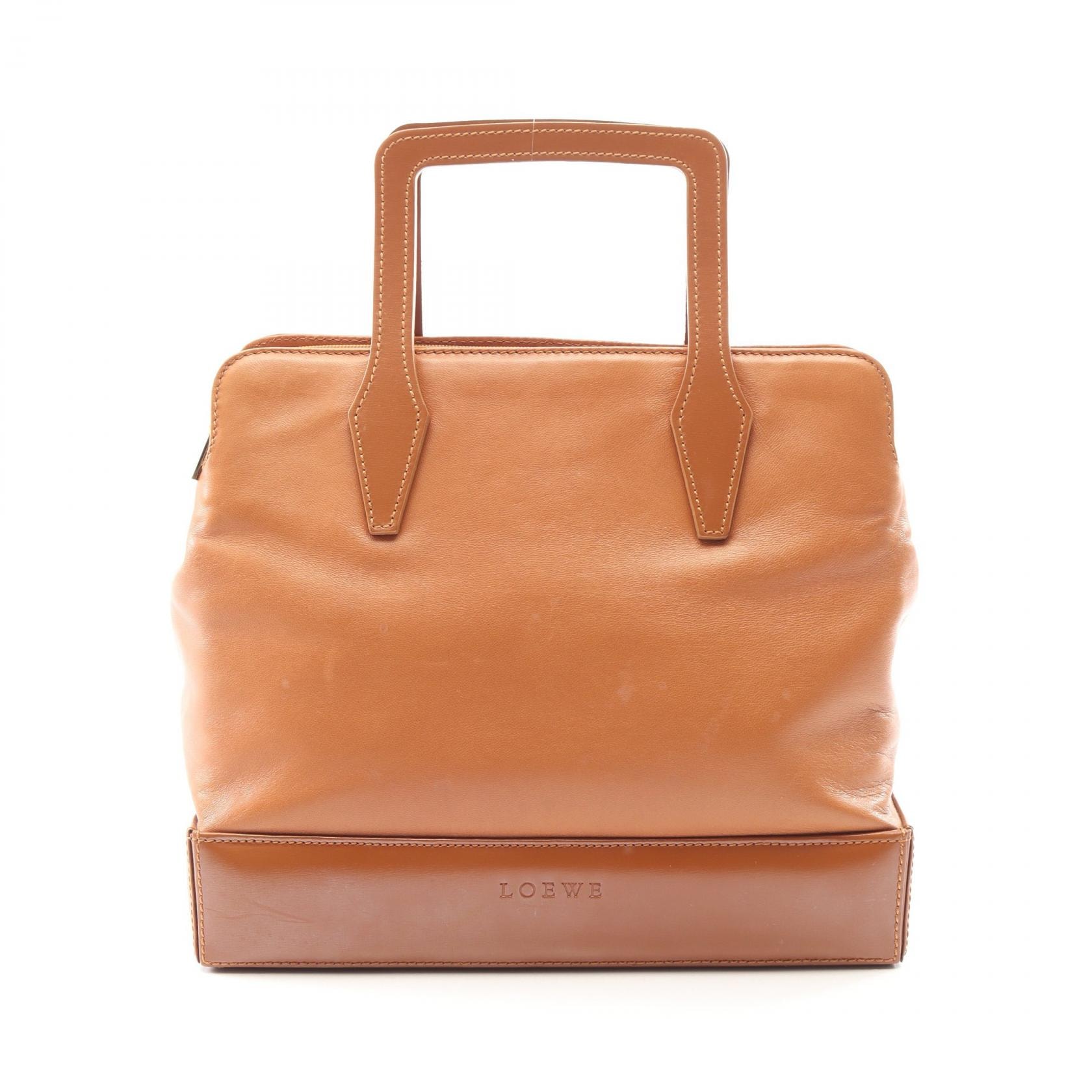 ロエベ LOEWE ハンドバッグ ハンドバッグ バッグ レザー レディース ブラウン系 【中古】
