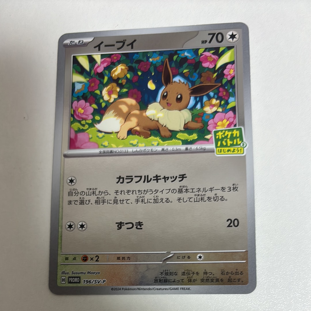 イーブイ P [SV-P-SM 196](プロモカードパック「ポケカバトルをはじめよう!キャンペーン」)