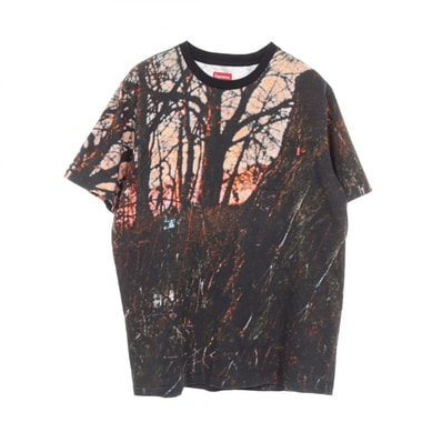 シュプリーム Supreme グラフィックプリント 半袖Tシャツ 衣料品 トップス コットン メンズ ブラック系 / マルチカラー 【中古】