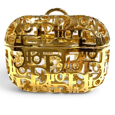 美品 ディオール エアポッツケース ゴールド レディース