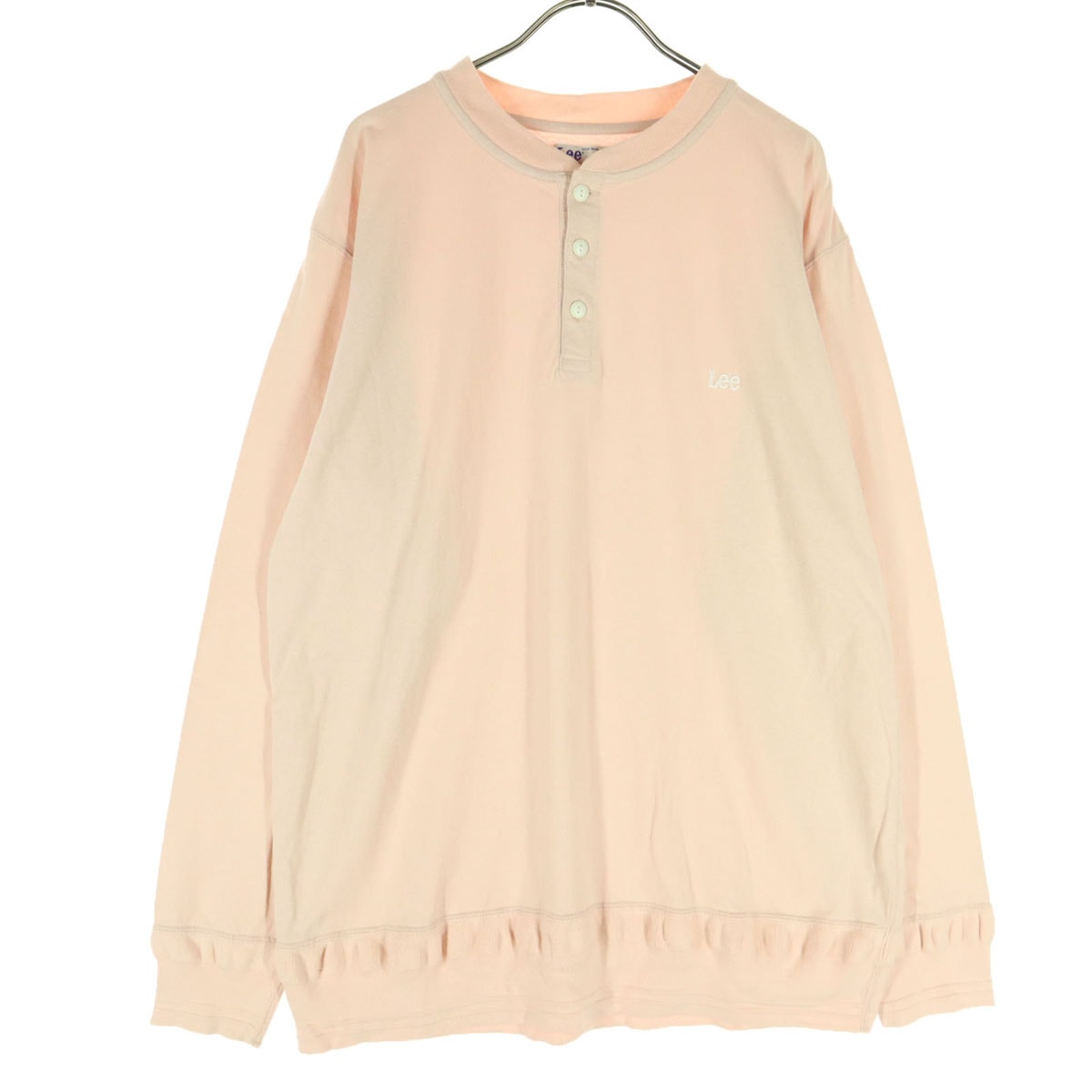 Lee リー ブランドロゴ 長袖 Tシャツ 40 ピンク ロンT
