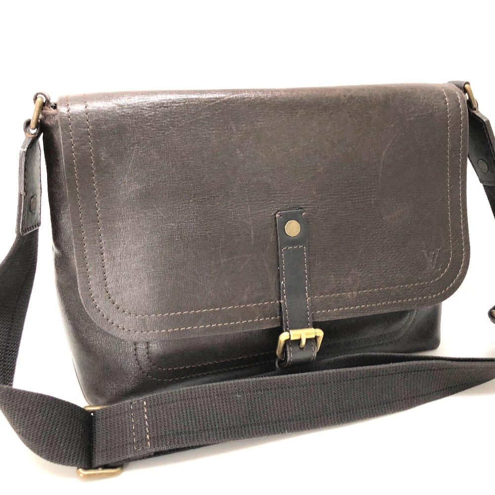 ルイヴィトン LOUIS VUITTON オハマ M92994 ユタ カバン メッセンジャーバッグ バッグ  ショルダーバッグ ユタレザー ブラウン