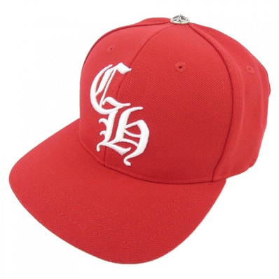 Chrome Hearts 6 Panel CH Baseball Cap "Red/Green"