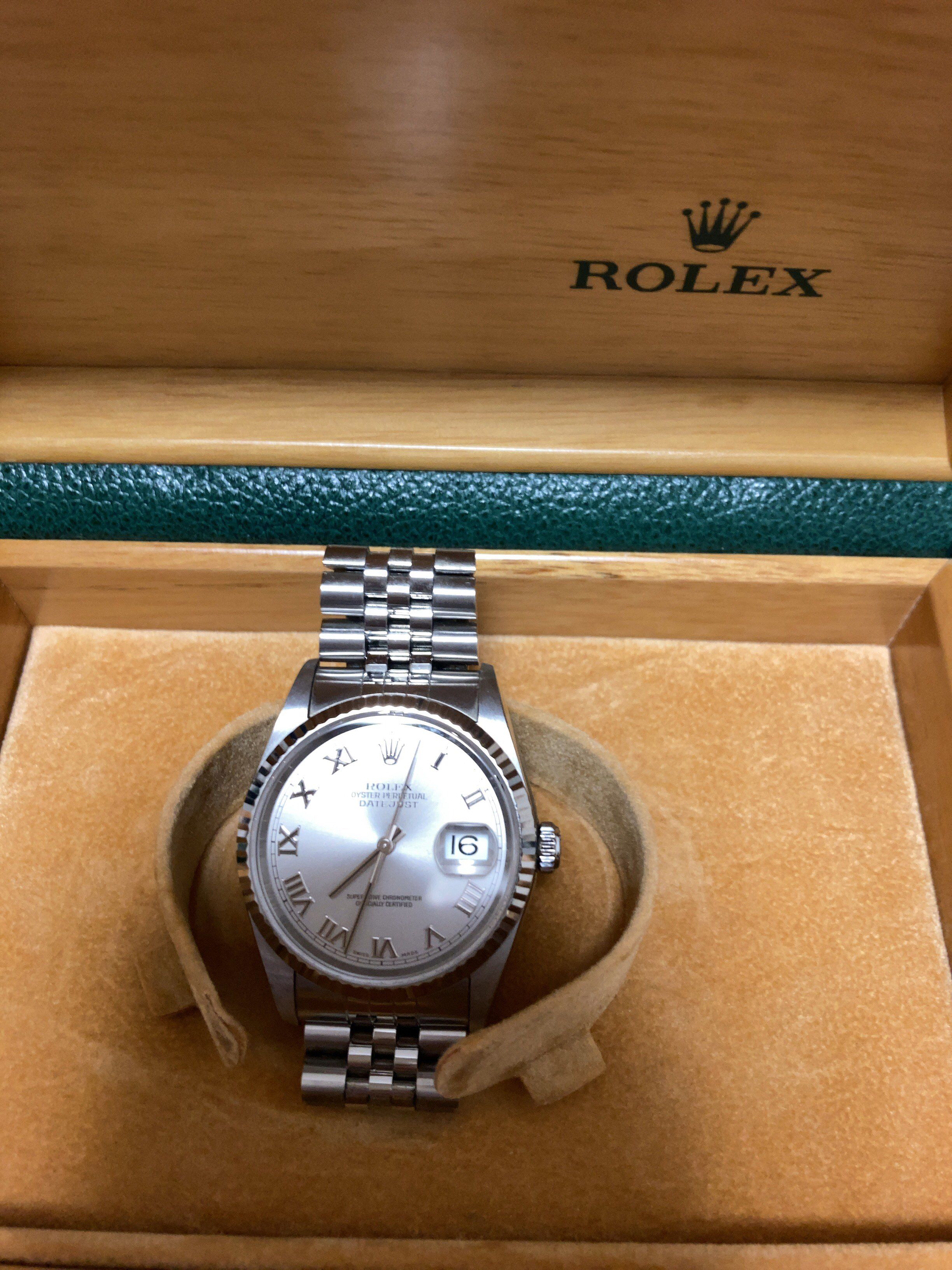 ROLEX Date-Just 36 Silver Dial 126234
