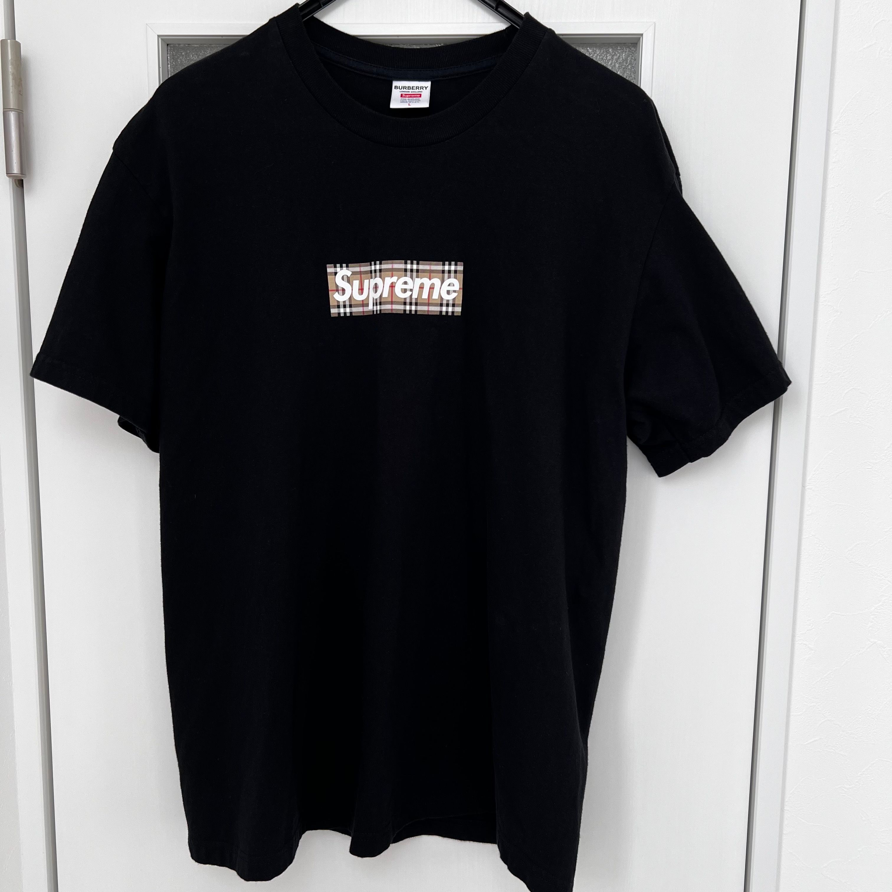 Supreme / Burberry Box Logo Tee "Black"