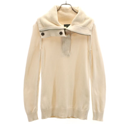 LAURENJEANSCO.RALPH LAUREN ローレンジーンズカンパニーラルフローレン 長袖 ニット S アイボリー セーター