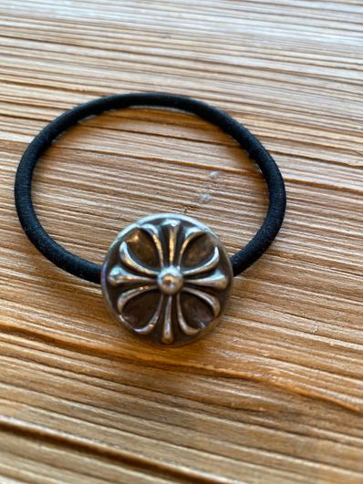 Chrome Hearts Hair Band # 2 Cross Bracelet "Black"