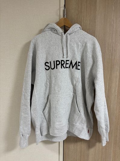 Supreme Capital Hooded Sweatshirt "Ash Grey"