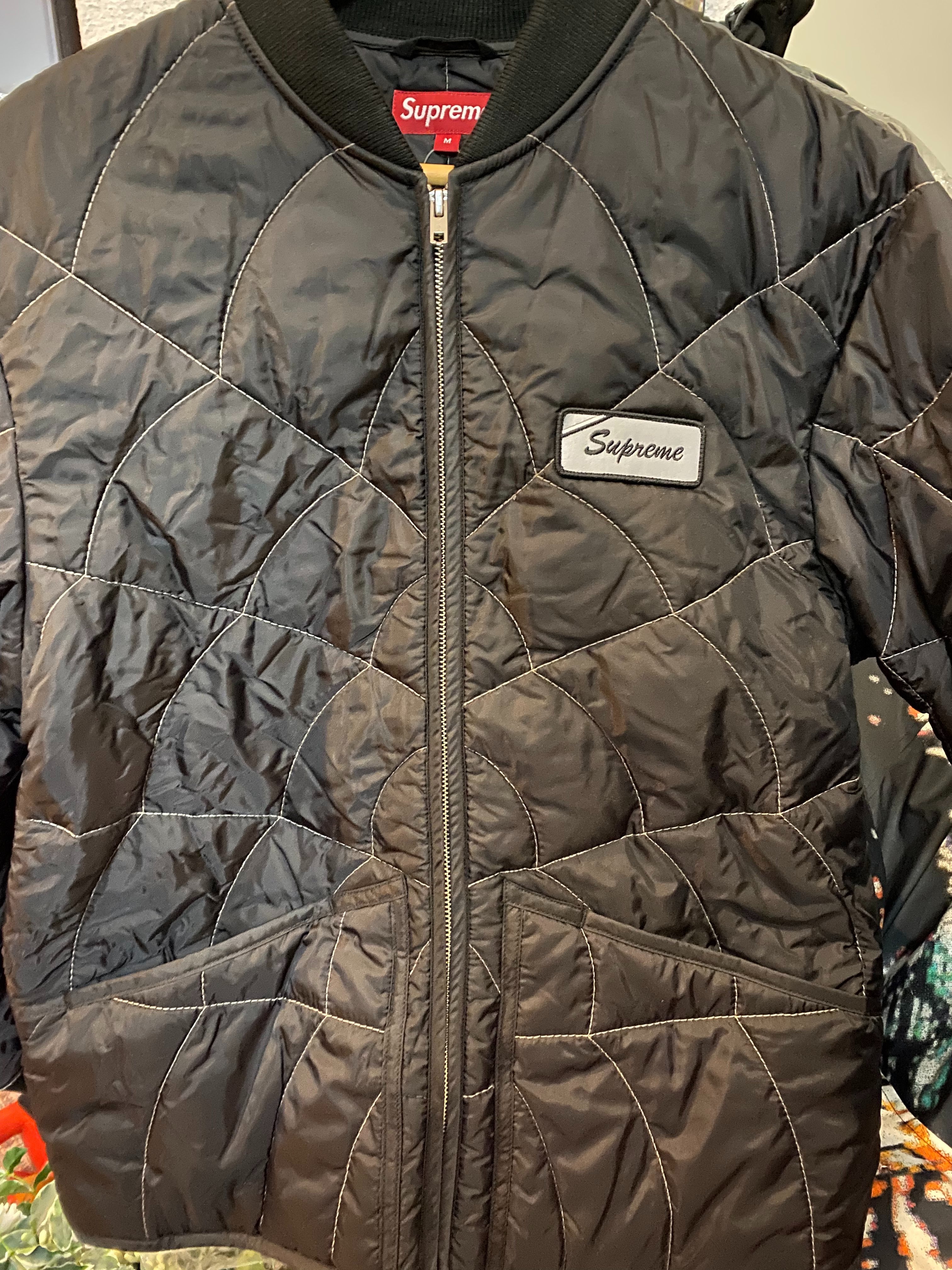 Supreme Quit Your Job Quilted Work Jacket 