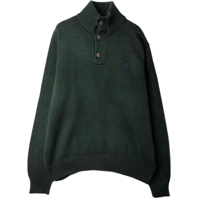 古着 ラルフローレン Ralph Lauren POLO RALPH LAUREN ハーフボタン ニットセーター メンズXL相当/eaa627427