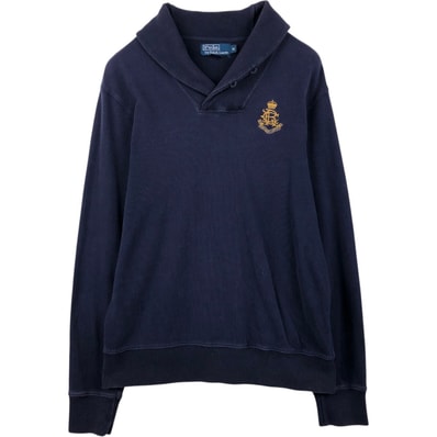 古着 ラルフローレン Ralph Lauren POLO by Ralph Lauren ショールカラー スウェットシャツ トレーナー メンズM相当/eaa679086