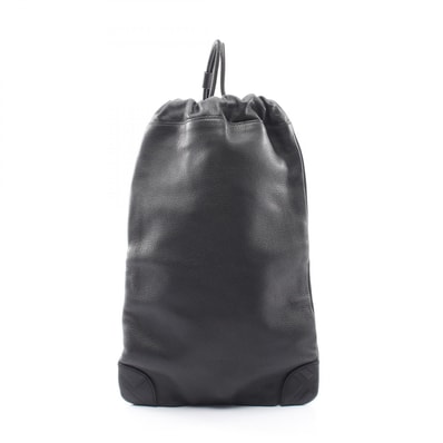 バーバリー BURBERRY ドローストリング ショルダーバッグ バッグ レザー レディース ブラック系 【中古】
