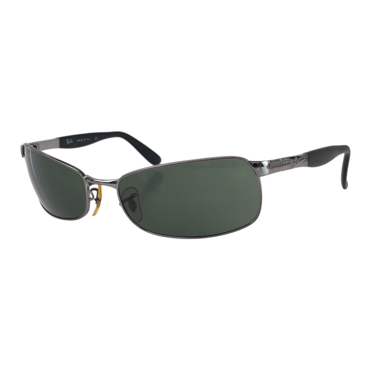 美品 Ray-Ban レイバン グリーン ガンメタ金具 合金 プラスチック/ サングラス 男女兼用 スクエア 603465 【中古】