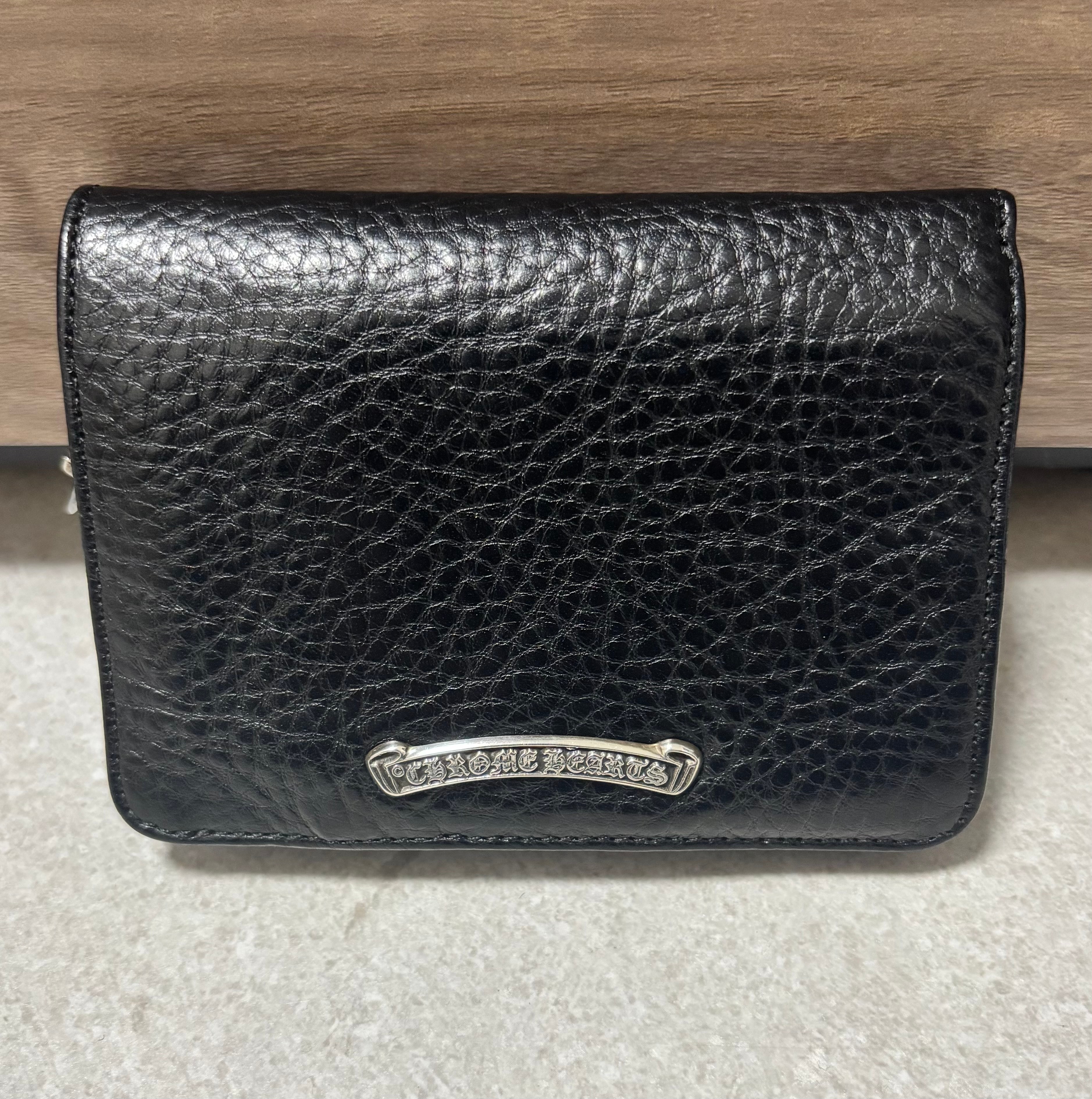 Chrome Hearts Joey by Fold Wallet / Heavy Leather "Black"