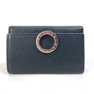 ブルガリ BVLGARI リングクリップ ロゴクリップ ブルガリブルガリ 6連 鍵 キーケース レザー ブラック