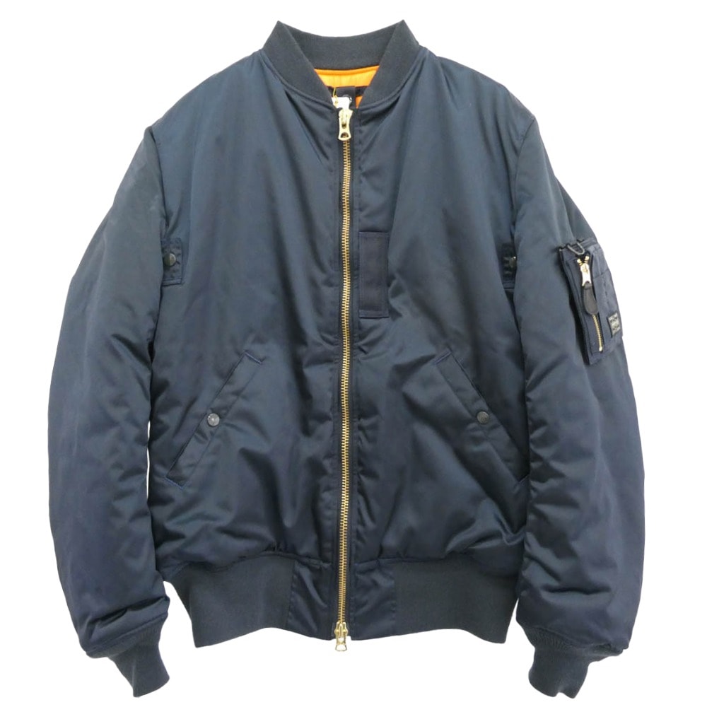 Buzz Rickson's バズリクソンズ ブルゾン 390-92153 PORTER ポーター MA-1 & WALLET (L) ネイビー系【美品】【中古】