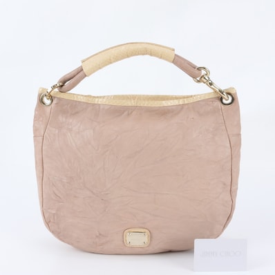 ■美品 ジミーチュウ パイソン エンボスショルダーバッグ レザー