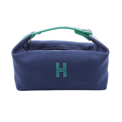 エルメス HERMES ブリッドアブラックPM ブルーネイビー ハンドバッグ バッグ キャンバス レディース ブルー系 / グリーン系 H104222M 03 【中古】