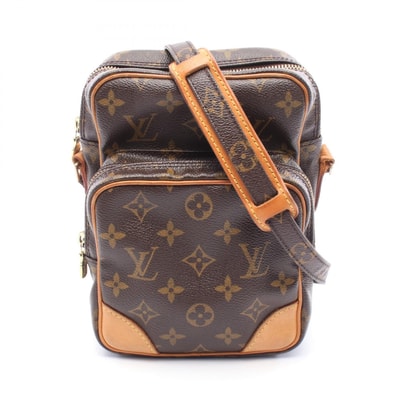 ルイ・ヴィトン LOUIS VUITTON アマゾン ショルダーバッグ バッグ PVCコーティングキャンバス レザー モノグラム レディース ブラウン系 M45236 【中古】