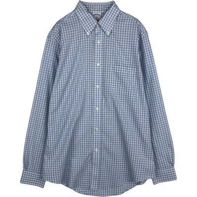古着 ブルックスブラザーズ Brooks Brothers Est.1818 REGENT 長袖 ボタンダウンチェックシャツ メンズM相当/eaa635628