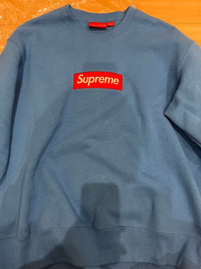Supreme Box Logo Crewneck "Blue" (22FW)