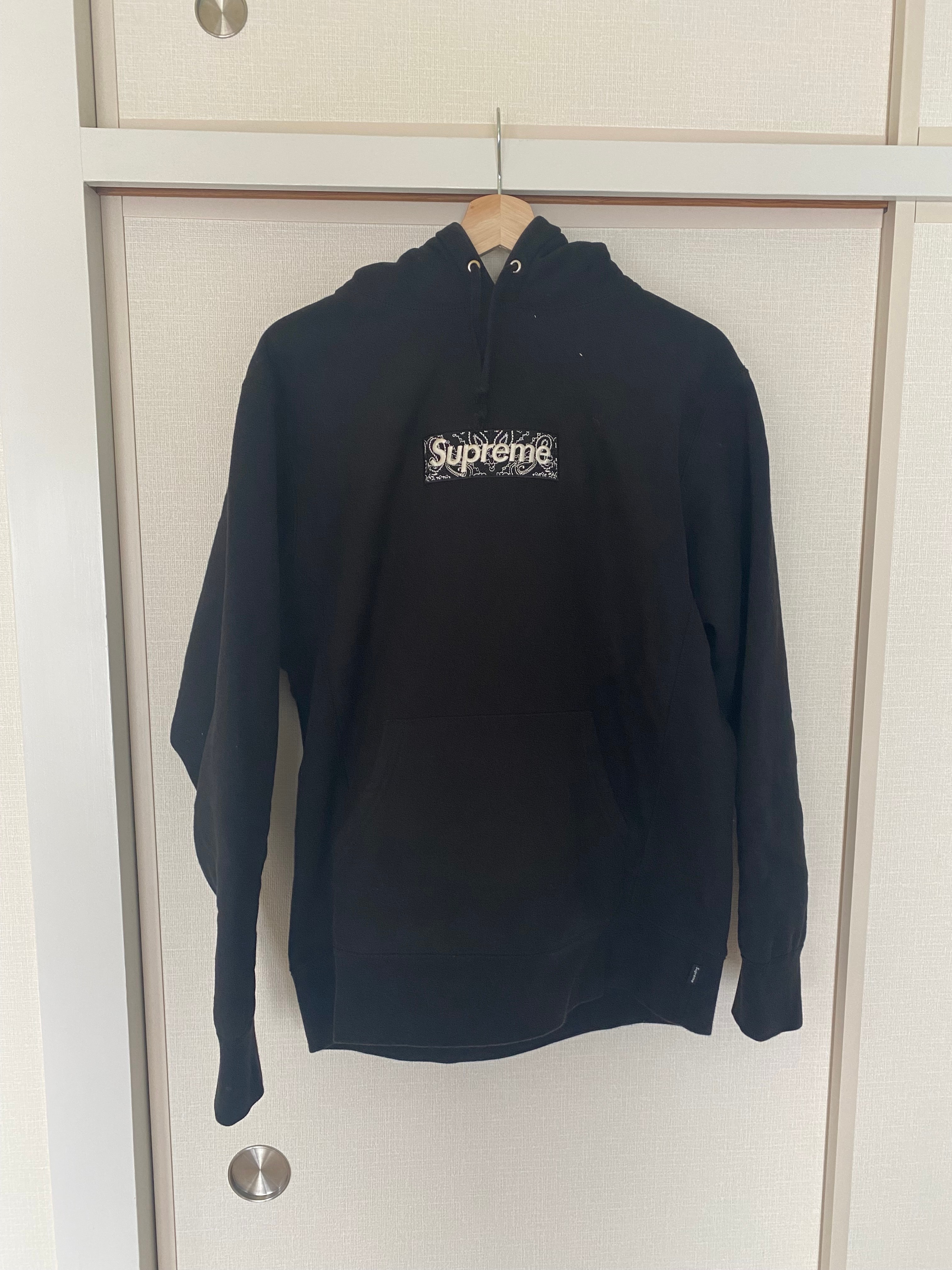Supreme Bandana Box Logo Hooded Sweatshirt "Black"