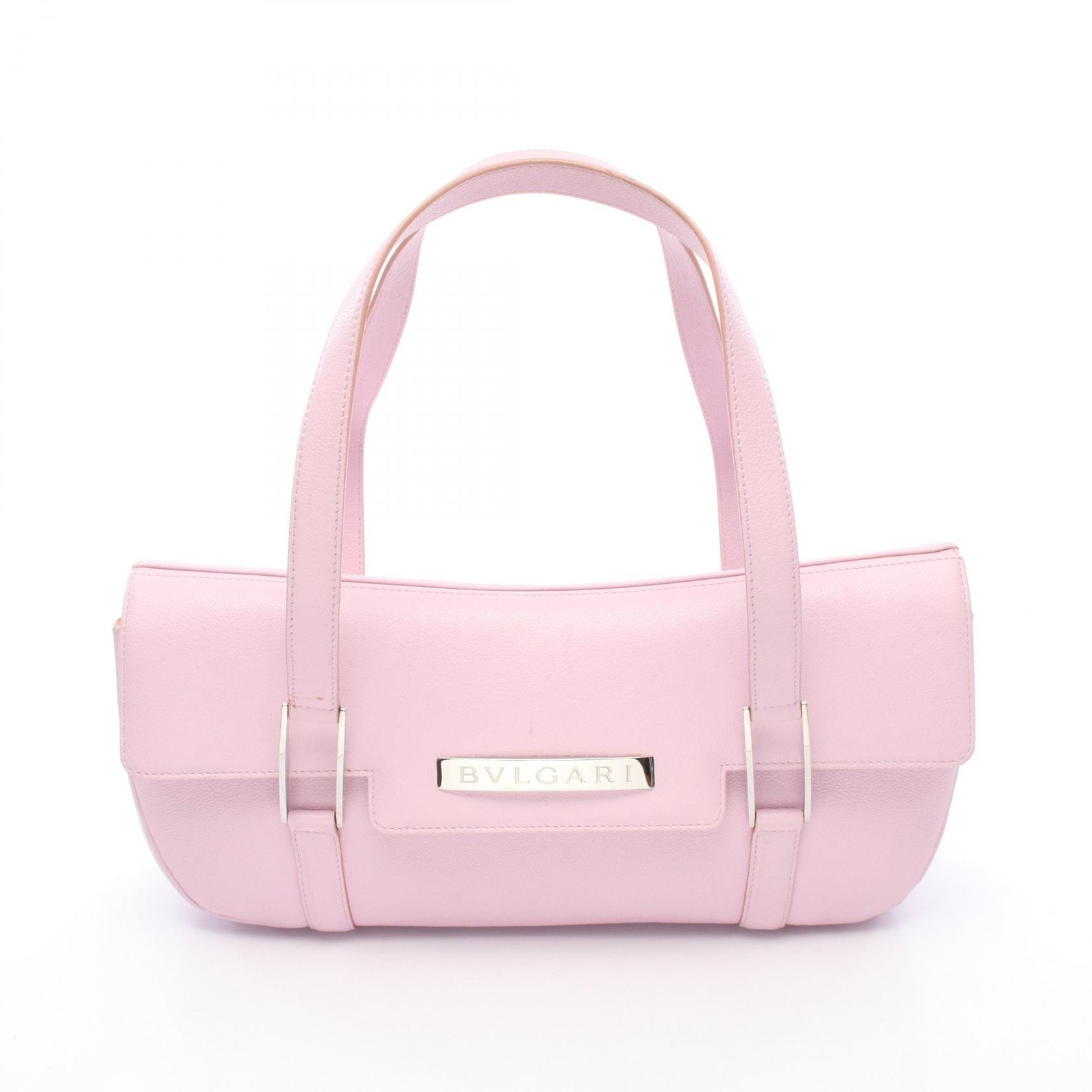 ブルガリ BVLGARI ショルダーバッグ ショルダーバッグ バッグ レザー レディース ピンク系 【中古】