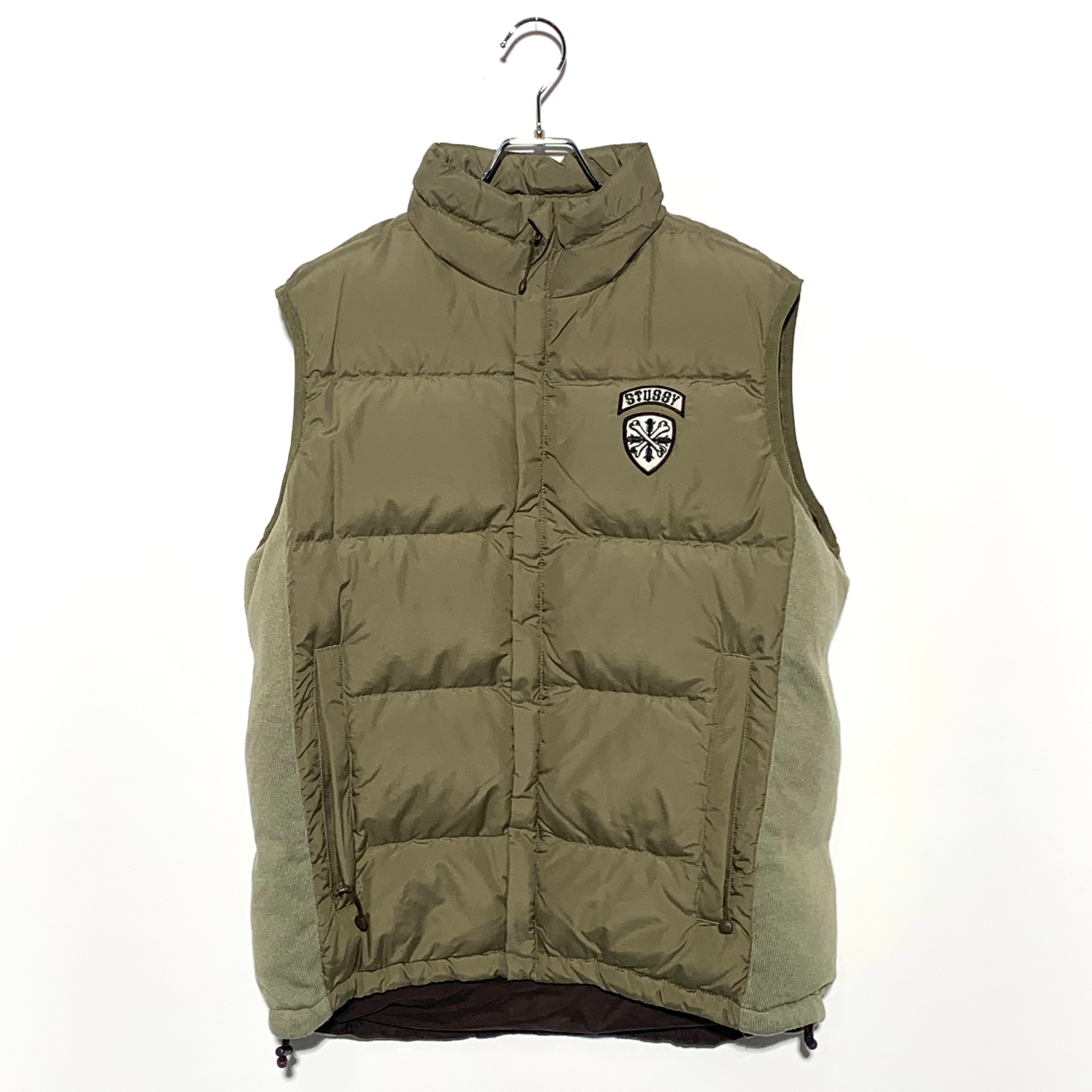 OLD STUSSY down vest beige