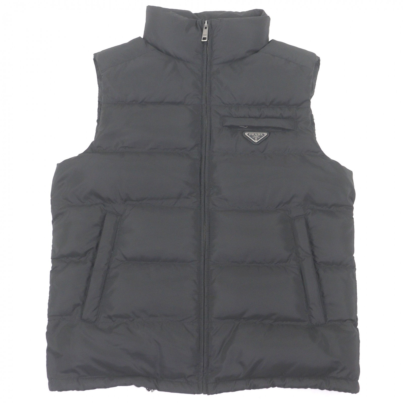 美品 プラダ ダウンベスト ブラック メンズ 48 SGJ191