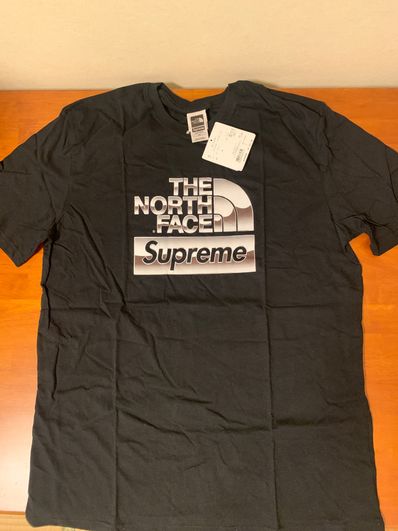 Supreme x The North Face Metallic Logo T-Shirt "Black"