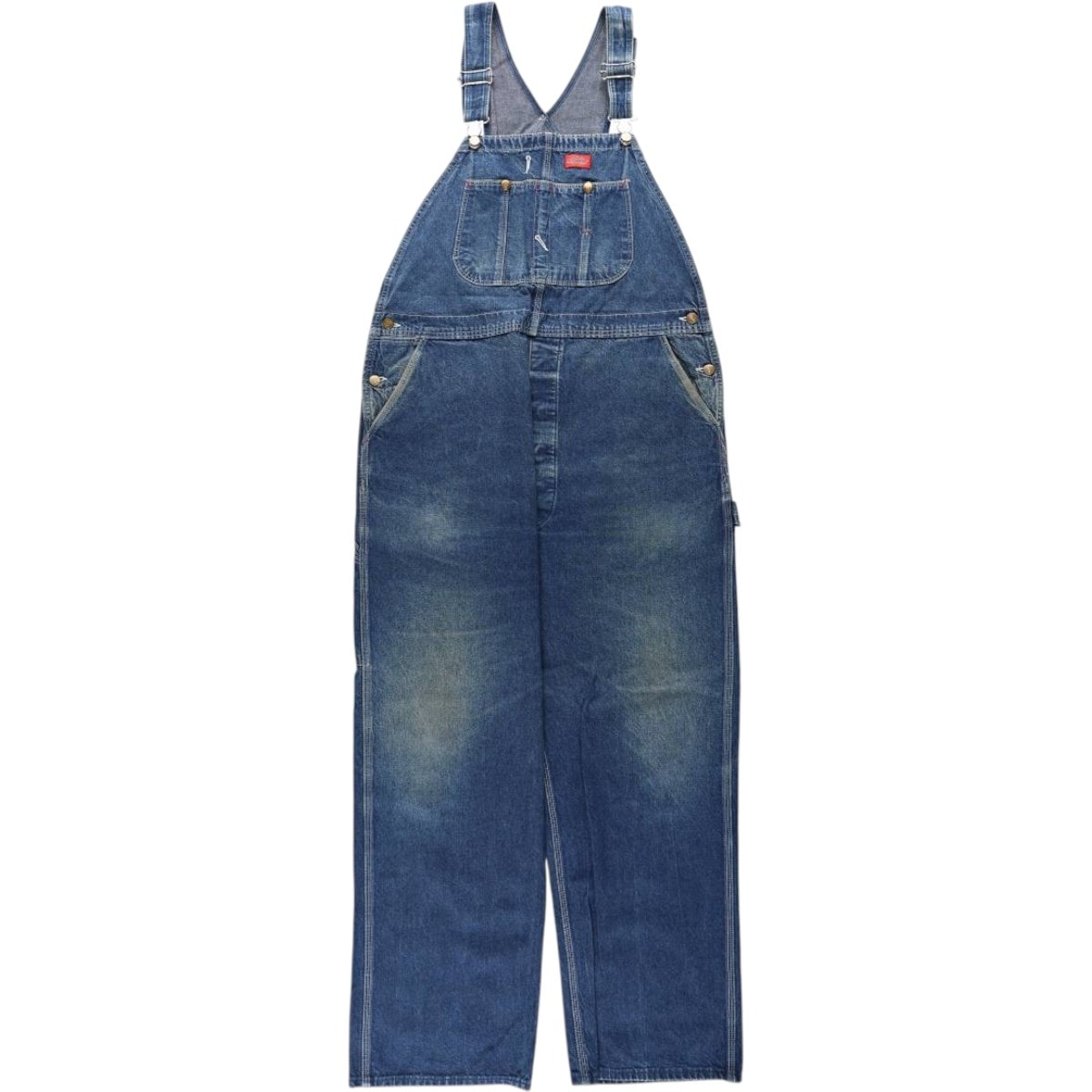 古着 ビッグサイズ ディッキーズ Dickies デニムオーバーオール メンズw42相当/eaa656774