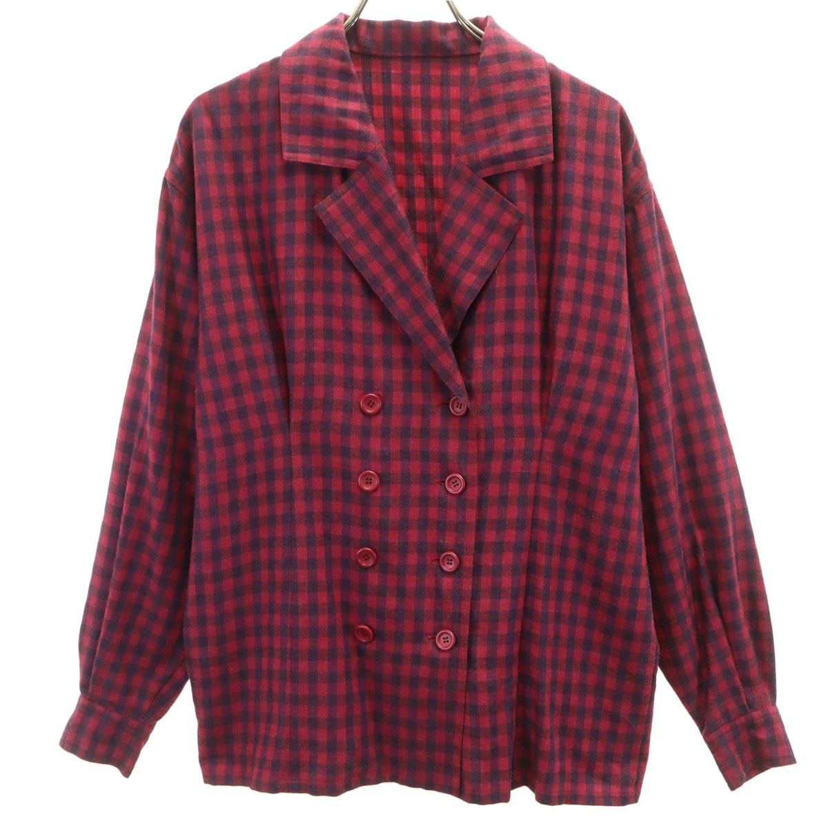 Christian Dior PRET-A-PORTER クリスチャンディオール プレタポルテ 90s オールド チェック柄 ダブルブレスト シャツジャケット L