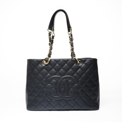 シャネル CHANEL 8番台 2003 GSTトート ショルダーバッグ【中古】