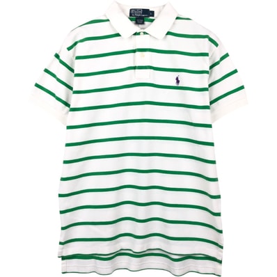 古着 ラルフローレン Ralph Lauren POLO by Ralph Lauren 半袖 ボーダー ポロシャツ メンズL相当/eaa657047