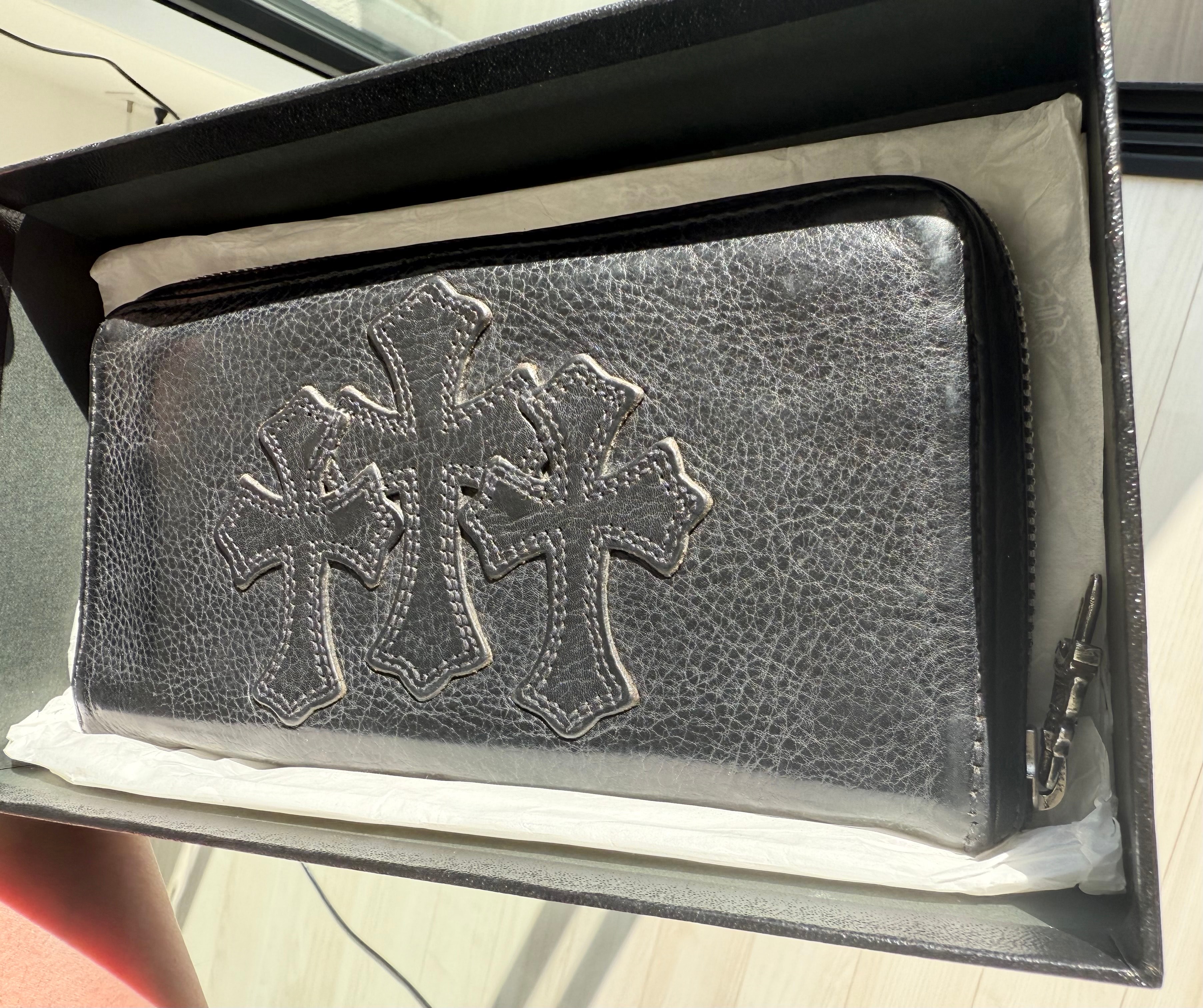 正規品!購入証明付き!CHROME HEARTS クロムハーツ セメタリークロス ウォレット 財布