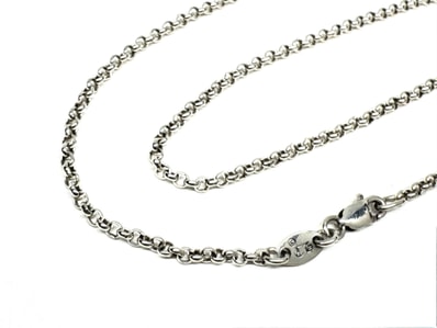 Chrome Hearts Roll Chain Necklace "Silver"