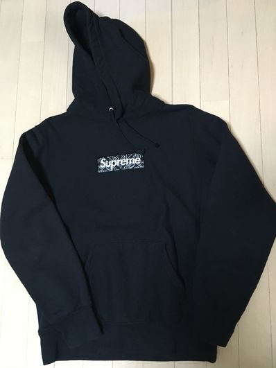 Supreme Bandana Box Logo Hooded Sweatshirt "Black"