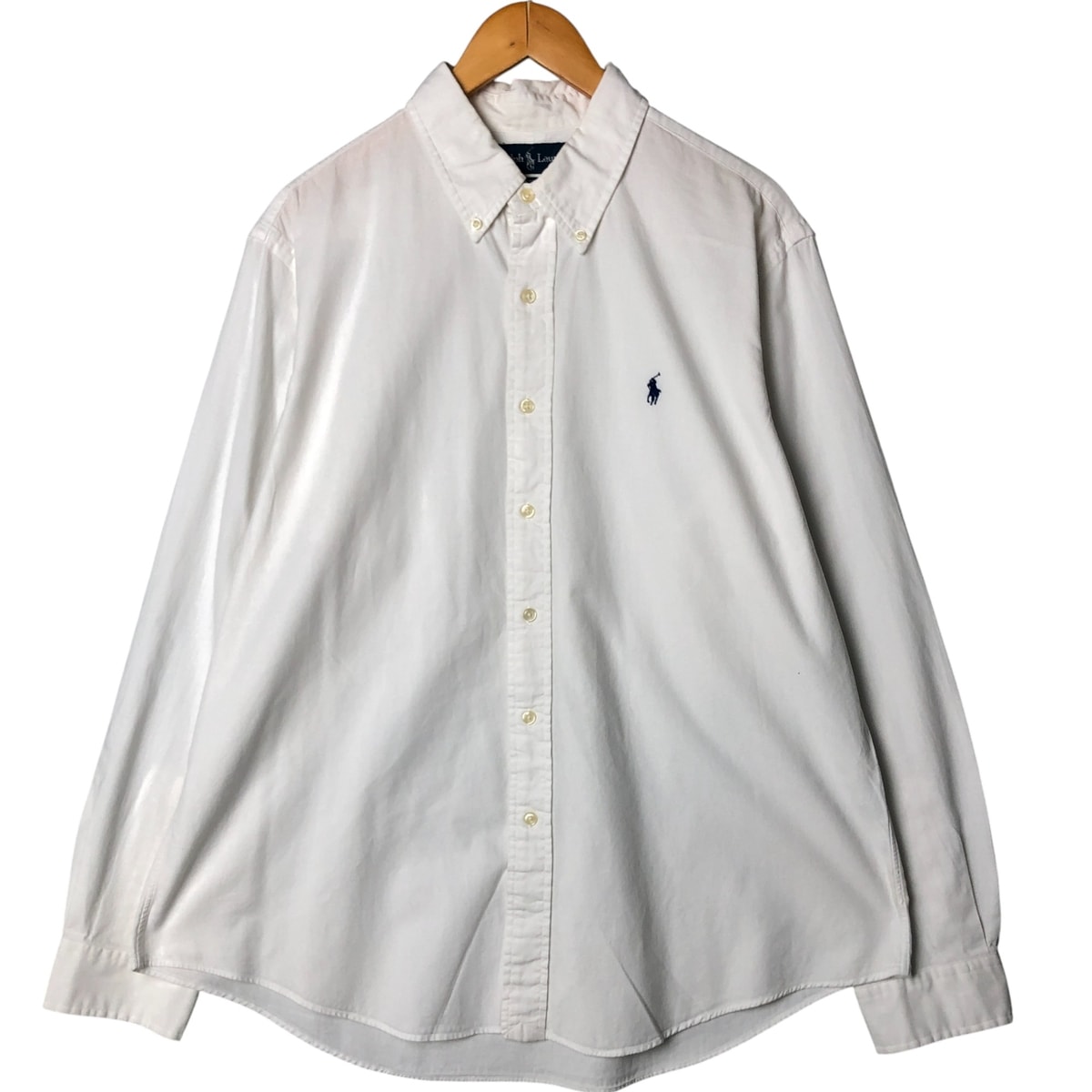 古着 ラルフローレン Ralph Lauren CUSTOM FIT 長袖 ボタンダウンシャツ メンズXL相当/eaa584227