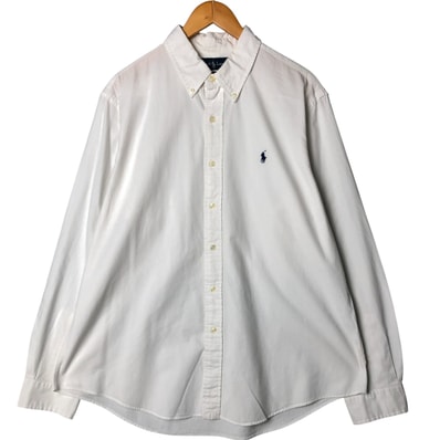 古着 ラルフローレン Ralph Lauren CUSTOM FIT 長袖 ボタンダウンシャツ メンズXL相当/eaa584227