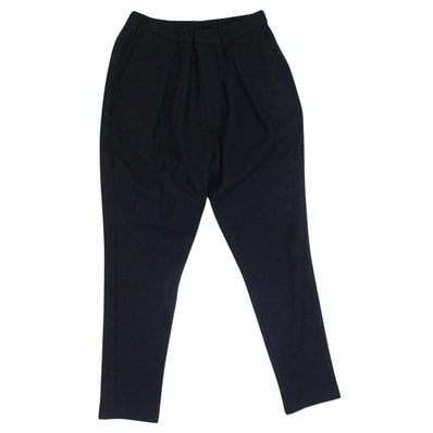 LAD MUSICIAN ラッドミュージシャン パンツ 2111-582 WOOL 2TUCK ウール 2タック ワイド スラックスパンツ ブラック系 44【中古】