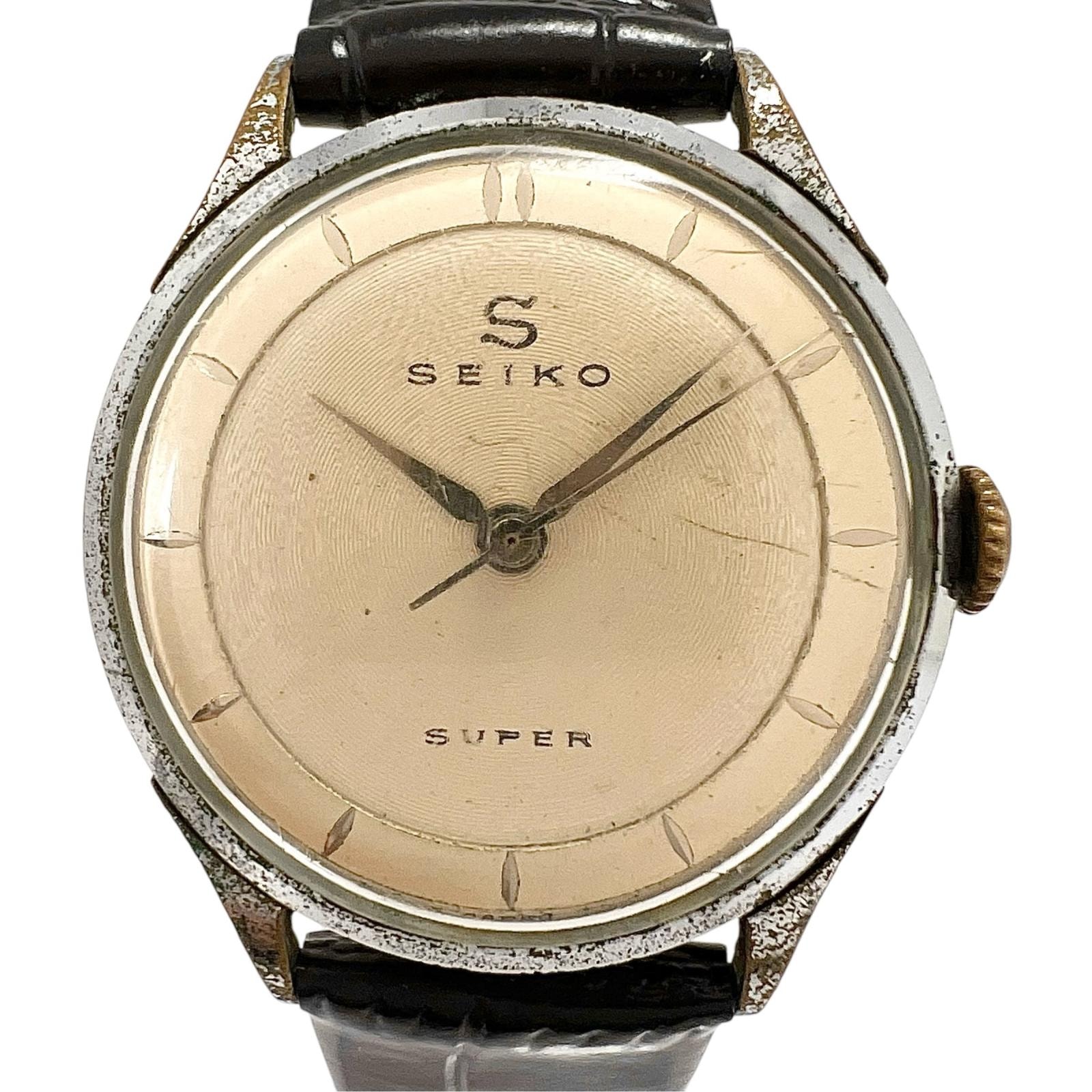 SEIKO セイコー スピリット V158-0AZ0 腕時計 真鍮/ステンレススチール ホワイト 手巻き ホワイト文字盤 メンズ【中古】