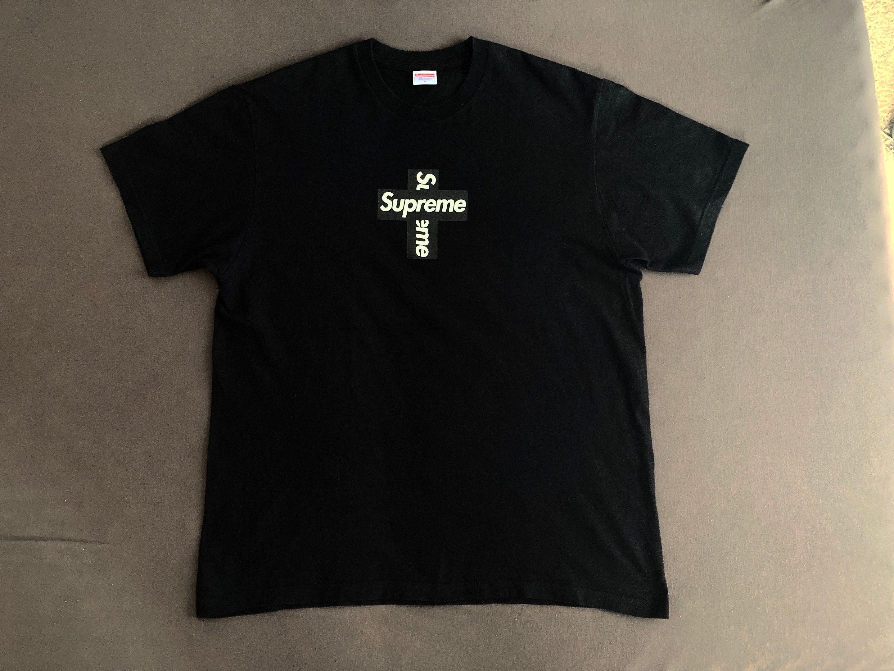 Supreme Cross Box Logo Tee "Black"
