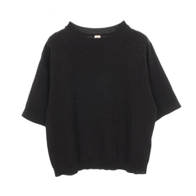 エルメス HERMES ナウサ シェーヌダンクル ニット 衣料品 トップス シルク シルク レディース ブラック系 【中古】