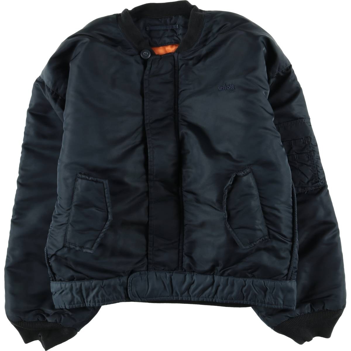 古着 ~90年代 民間品 ショット SCHOTT MA-1タイプ 中綿入り ミリタリー フライトジャケット メンズL相当 ヴィンテージ/eaa624450