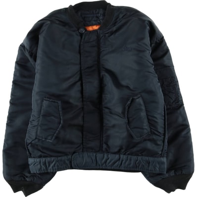 古着 ~90年代 民間品 ショット SCHOTT MA-1タイプ 中綿入り ミリタリー フライトジャケット メンズL相当 ヴィンテージ/eaa624450