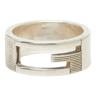 グッチ カットアウトG リング 指輪 #12 SV925 シルバー レディース GUCCI 【中古】